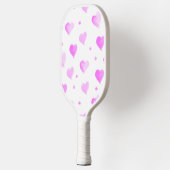 Hearts Pink Waterverf Pattern Pickleball Paddle (Links)