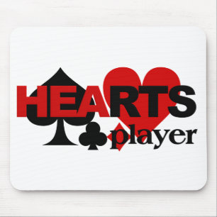 Hearts Player mousepad Muismat