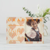 Hearts Pre-K Graduate Simple Photo Textile Texture (Staand voorkant)