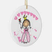 Hearts Princess Keramisch Ornament (Rechts)