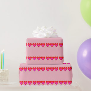Hearts Red Paars Pink Ombre 4Lori Cadeaupapier