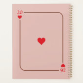 Hearts Simple Moderne Planificateur (Dos)
