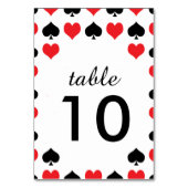 Hearts Spades Casino Tafel Kaart (Achterkant)