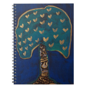 Hearts Tree Love Magic Illustration Notitieboek