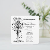 Hearts Tree Vrijgezellenfeest Kaart (Staand voorkant)