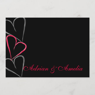 Hearts-uitnodiging Kaart