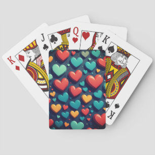 Hearts Valentijn Art Pokerkaarten