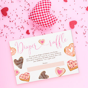 Hearts valentijn donuteert baby shower van het lui informatiekaartje