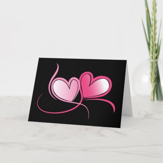 Hearts Valentijn Kaart (Voorkant)