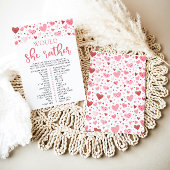 Hearts Valentijn wil dat ze liever Baby shower spe Kaart