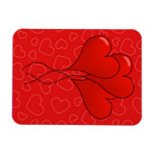 Hearts Valentijnsdag Premium Flexi Magnet Magneet (Horizontaal)