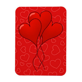 Hearts Valentijnsdag Premium Flexi Magnet Magneet