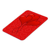 Hearts Valentijnsdag Premium Flexi Magnet Magneet (Linkerzijde)