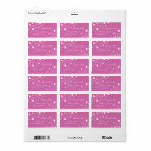 Hearts Valentijnsdag Wedding Labels (Full Sheet)