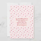 Hearts Valentine Baby Shower Invitation (Dos)