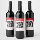 Hearts Valentines Day Photo Vin Étiquette (Bouteilles)