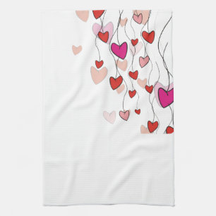 Hearts Vine Kitchen Towel Theedoek