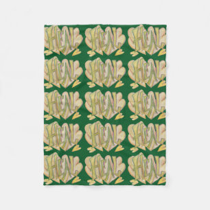Hearts Word Art Soft Fleece Chemo Blanket Deken