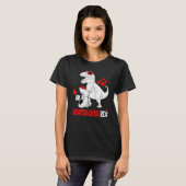Heartsaurus Rex Dino Shirt Hearts Valentines Days  (Voorkant volledig)