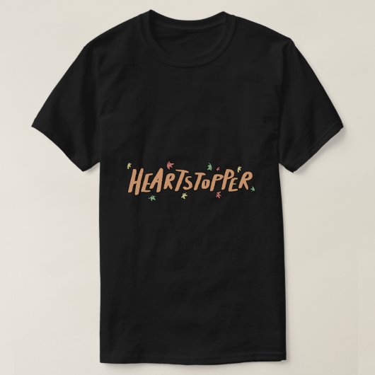 Heartstopper vertrekt sticker t-shirt (Design voorkant)