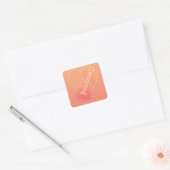 Heartstring Serenade Vierkante Sticker (Envelop)