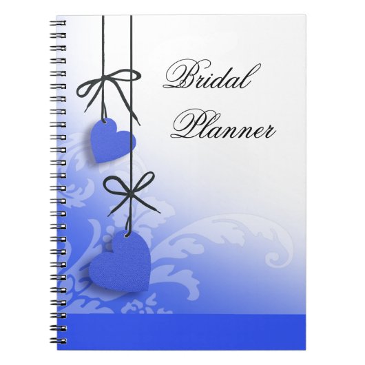 Heartstrings Bridal Planner kobalt Notitieboek (Voorkant)