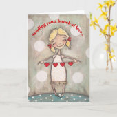 Heartstrings - Carte d'anniversaire (Fleur jaune)