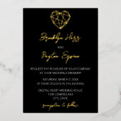 Heartstrings Mariage Foil Invitation (Recto)