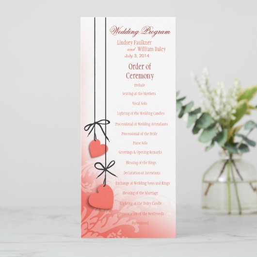 Heartstrings Programme de mariage pêche (Debout devant)