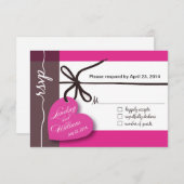 Heartstrings RSVP 1 Response fuschia (Voorkant / Achterkant)