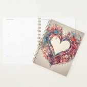 Heartstrings- waterverf hartschilderij planner (Display)