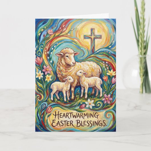 Heartwarming Easter Blessings Easter Card Kaart (Voorkant)