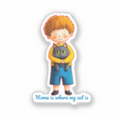 Heartwarming Feline Sticker (Voorkant)