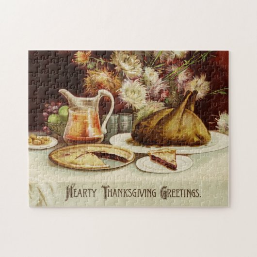 Hearty Thanksgiving Dinner Legpuzzel (Horizontaal)