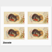 Hearty Thanksgiving Greetings  Sticker (Vel)