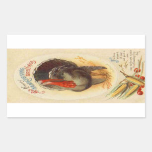 Hearty Thanksgiving Greetings Sticker