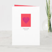 HeartyParty Raspberry en Magenta Damask Heart (Achterkant)