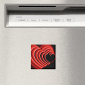 HeartZoomRed Magneet (Insitu (Vaatwasser))