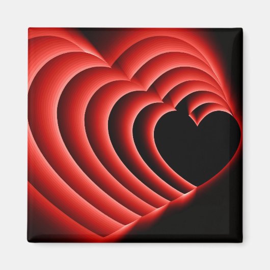 HeartZoomRed Magneet (Voorkant)