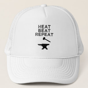 Heat Beat Repat Funny Blacksmithing Trucker Pet