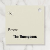 Heat Miser Hot Head & Snow Miser Mr. Cool Bedankjes Labels (Achterkant)