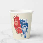 Heat Miser Hot Head & Snow Miser Mr. Cool Papieren Bekers (Voorkant)