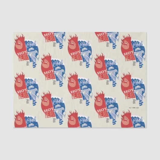 Heat Miser Hot Head & Snow Miser Mr. Cool Tissuepapier (Voorkant)