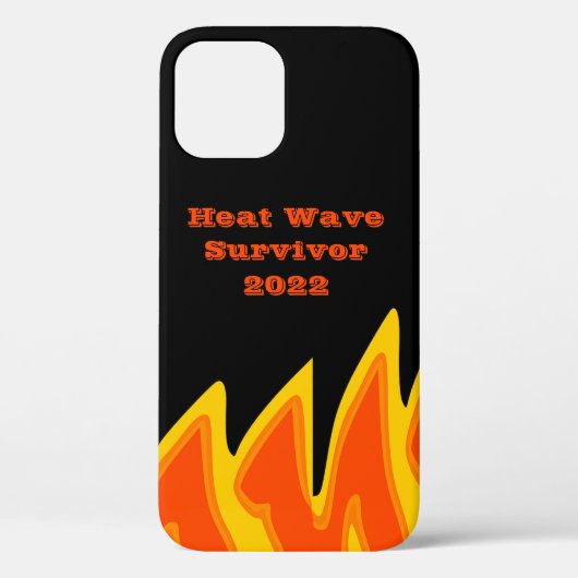 Heat Wave Survivor 2022 Hoesje-Mate iPhone Case (Achterkant)
