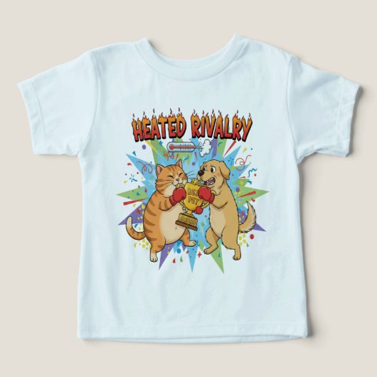 Heated Rivalry Cat vs Dog Boxing Funny Best Pet (Design voorkant)