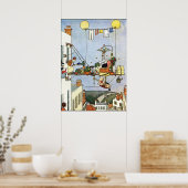 Heath Robinson Illustration Home Comforts W Heath Poster (Keuken)