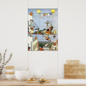 Heath Robinson Illustration Home Comforts W Heath Poster (Keuken)