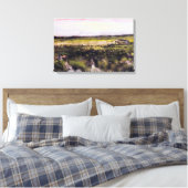 Heath with a Wheelbarrow by Vincent van Gogh Canvas Afdruk (Insitu (Slaapkamer))
