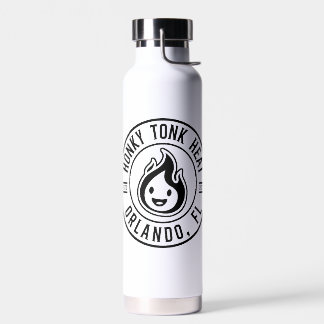 HeatHead Black and White Water Bottle Waterfles