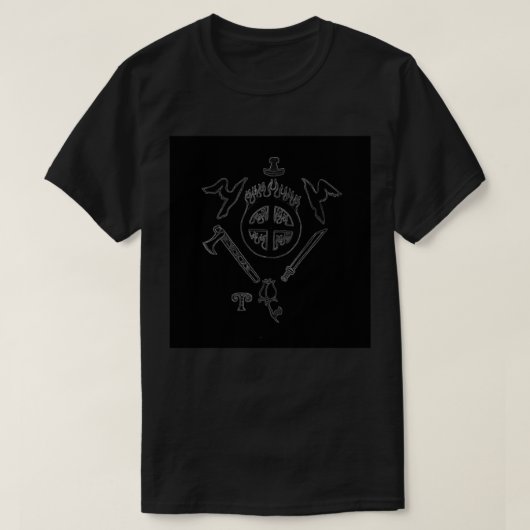 Heathen Pride T-shirt Noir (Design devant)